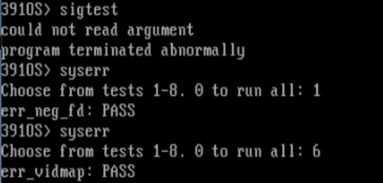 signal tests for our signal implementation